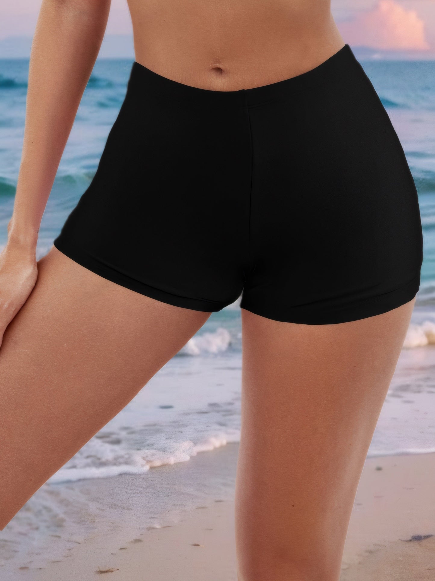 Schwarze Badeshorts - Lia