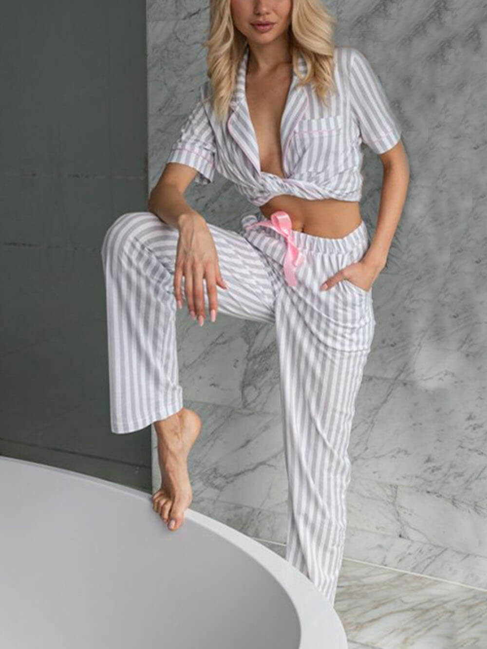 Chic & Bequem – Komfort-Loungewear-Set mit leichtem Stoff und verstellbarer Passform