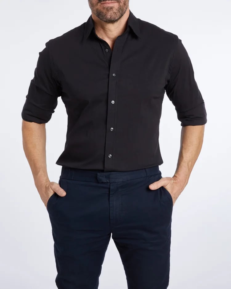 Oscar - STRETCH ZIP SHIRT (Hemd)