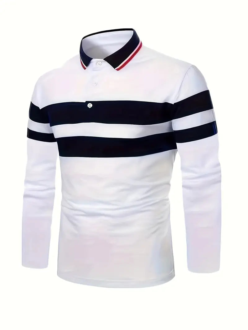 Christopher – lässiges colorblock-langarmshirt