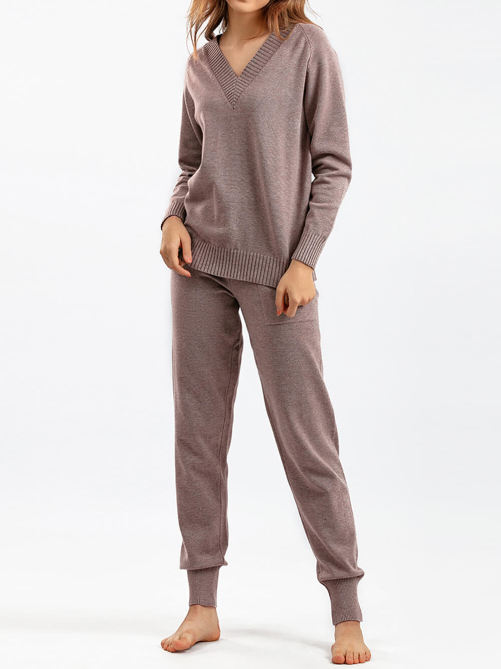 Gemütlicher Kaschmir-Look Loungewear – Eleganz trifft Komfort