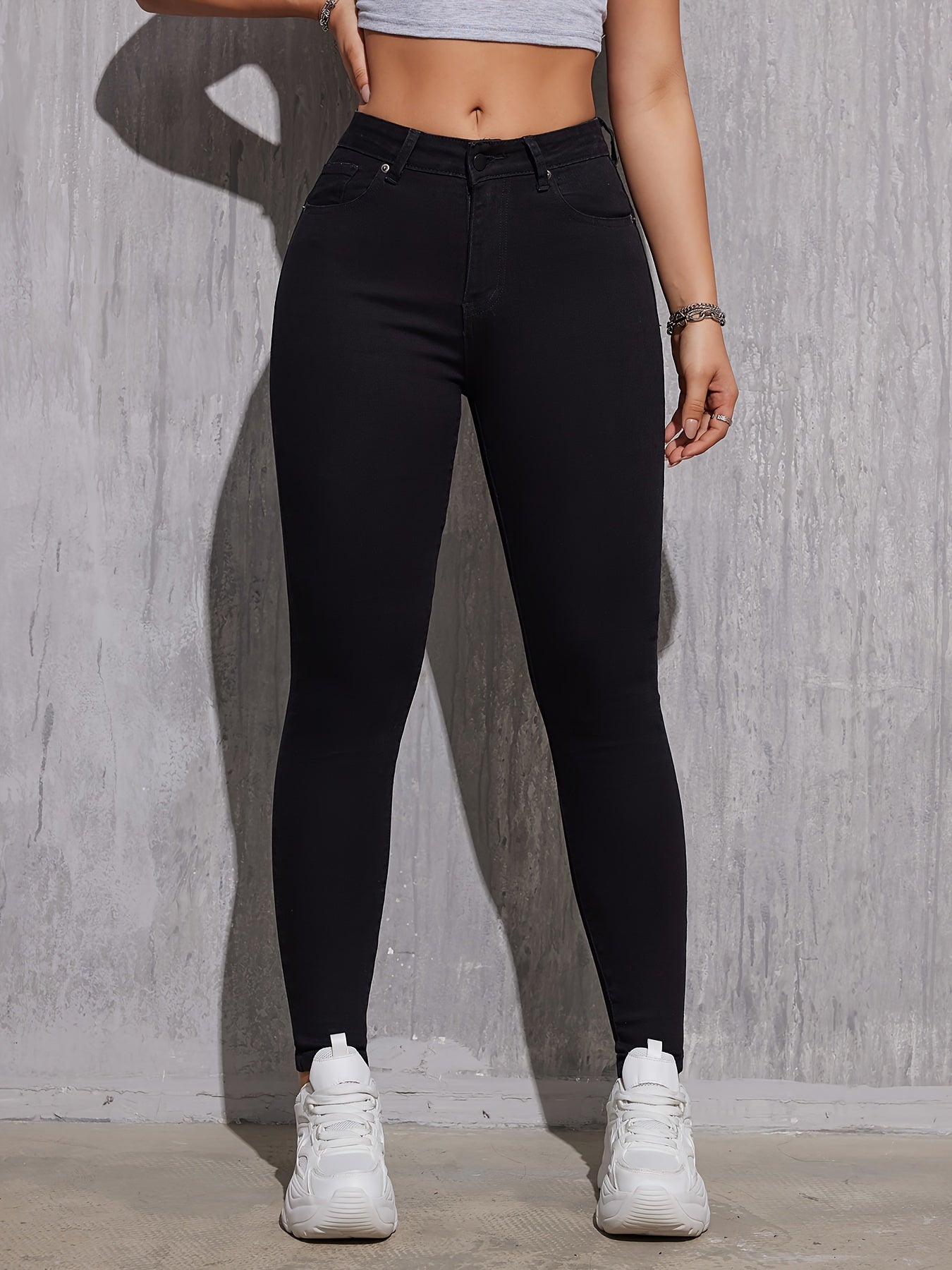 Schwarze Skinny-Jeans - Maria