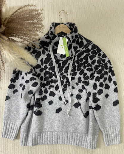 FallStil® - "Going Wild" Pullover mit Leopardenmuster