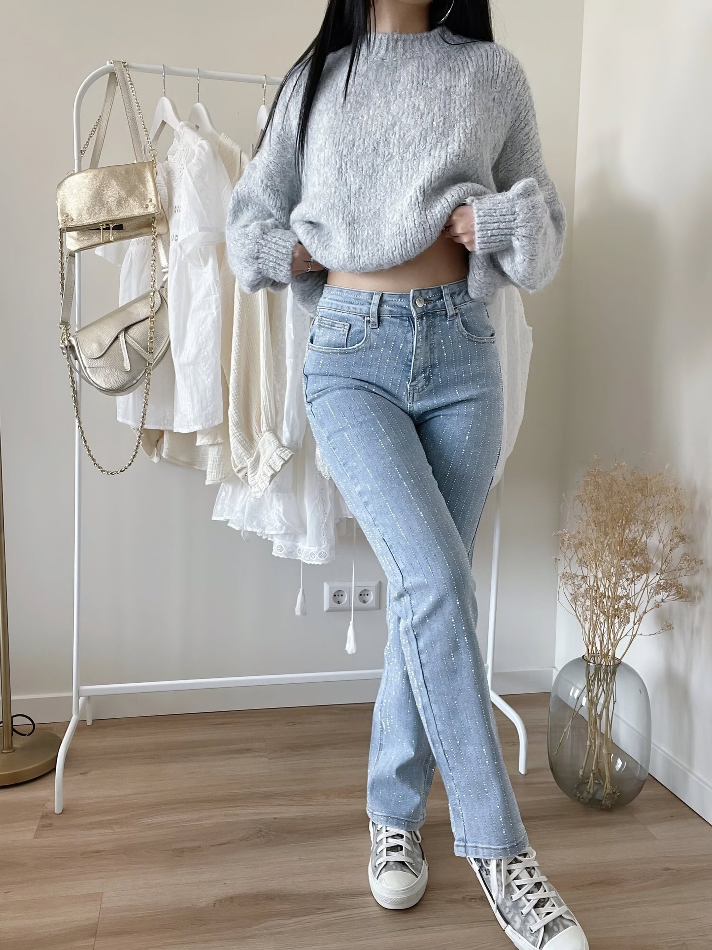 Oona - Stylische Glitzerjeans