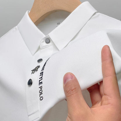 JONAS – Atmungsaktives Seiden-Poloshirt für Herren