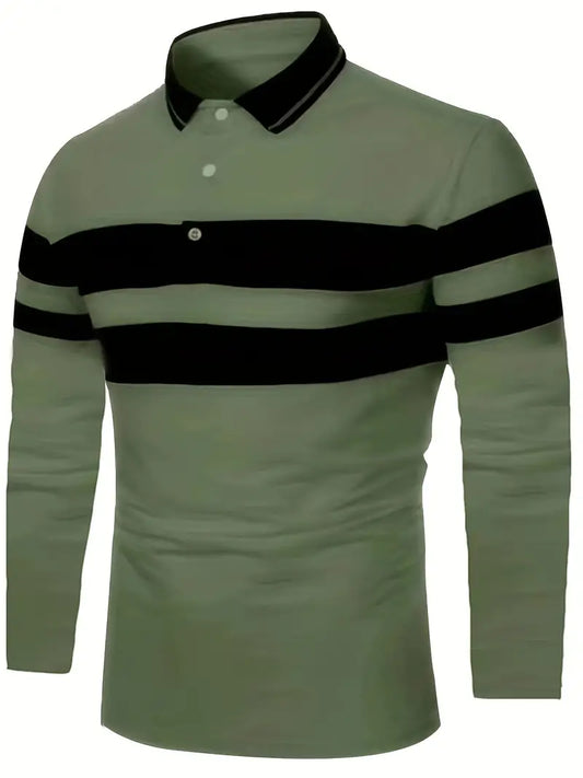 Christopher – lässiges colorblock-langarmshirt