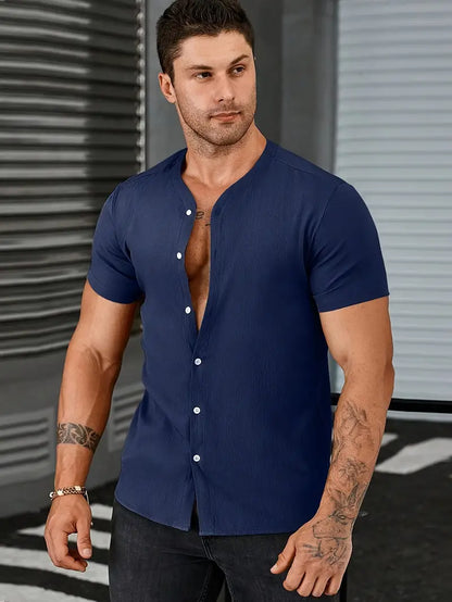 Nicholas – lässiger button-Up für herren