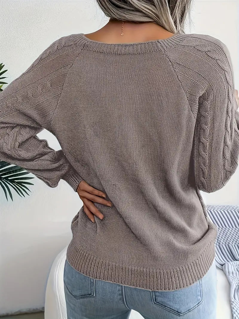 Acrylic Knit Comfort Pullover