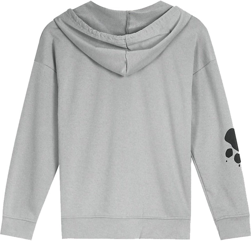 Santvarius® - Beutelloses graues Sweatshirt mit Tiermuster