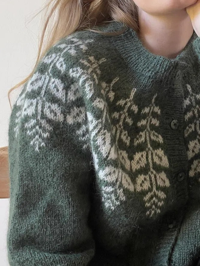 Monci® - Grüner Langarmpullover mit Druck