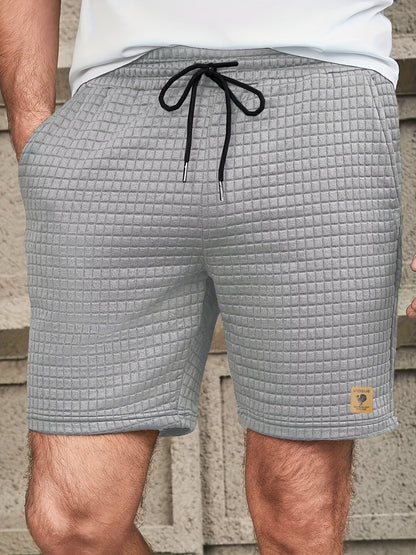 Weiße Waffelmuster-Shorts - Finn