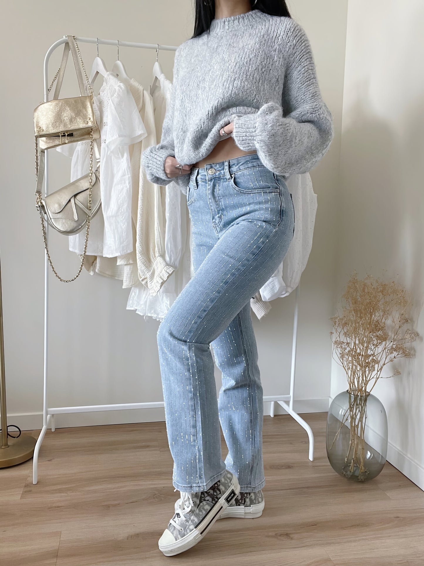 Oona - Stylische Glitzerjeans