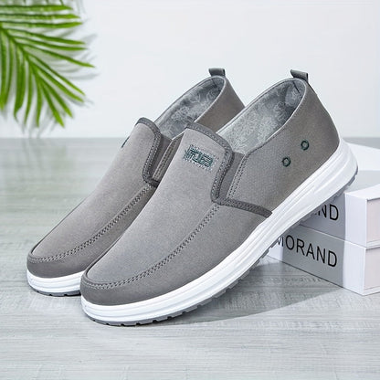 Graue Robuste Slip-Ons aus Canvas - Ben