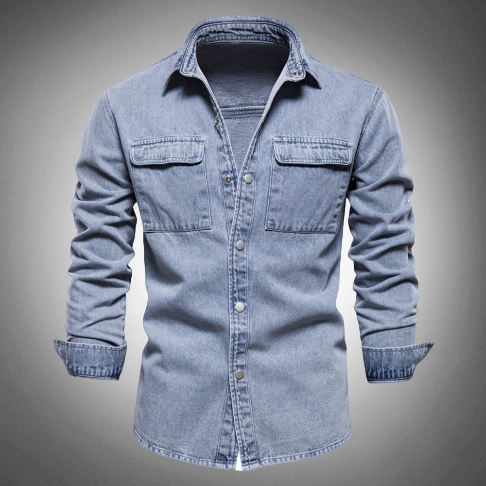 Denim Classic - Hellblaues Jeanshemd