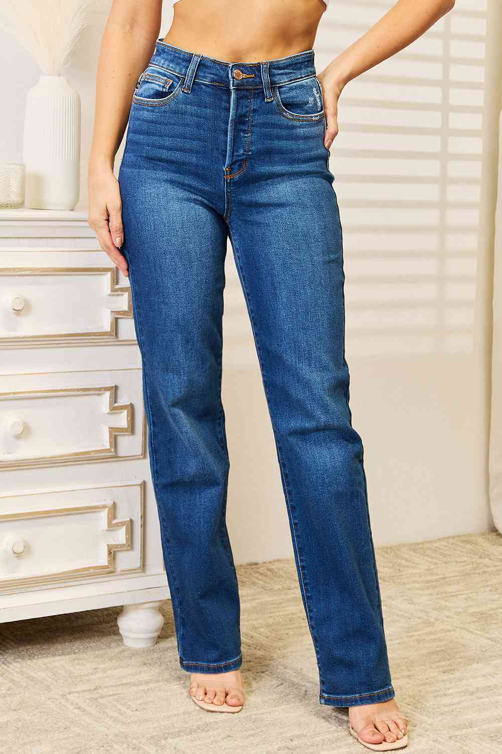 Judy Blue - Geradlinige Denim-Jeans