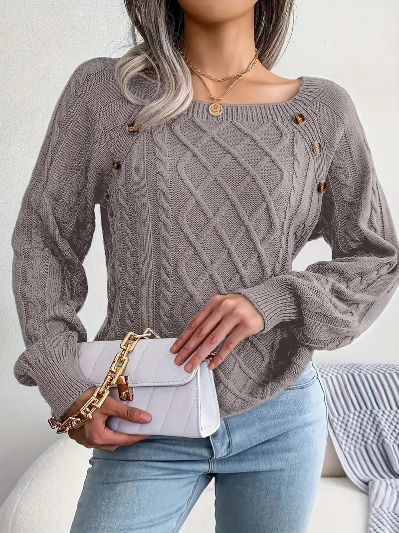 Acrylic Knit Comfort Pullover