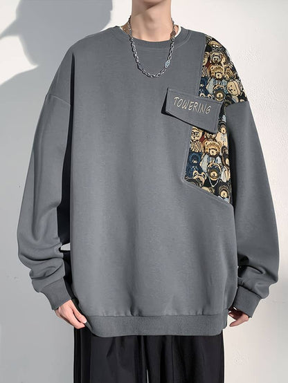 Terry – stylisches sweatshirt mit bärenmuster für herren