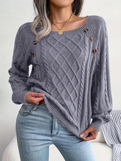 Acrylic Knit Comfort Pullover