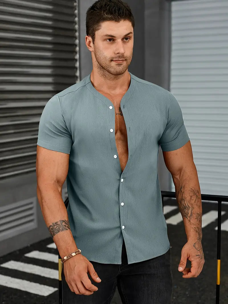 Nicholas – lässiger button-Up für herren