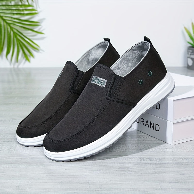 Graue Robuste Slip-Ons aus Canvas - Ben