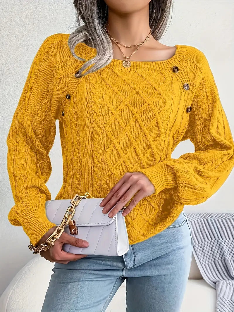 Acrylic Knit Comfort Pullover