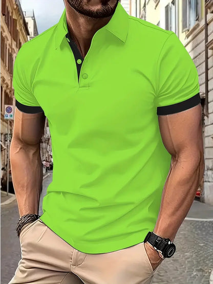 William – lässiges colorblock-shirt für herren