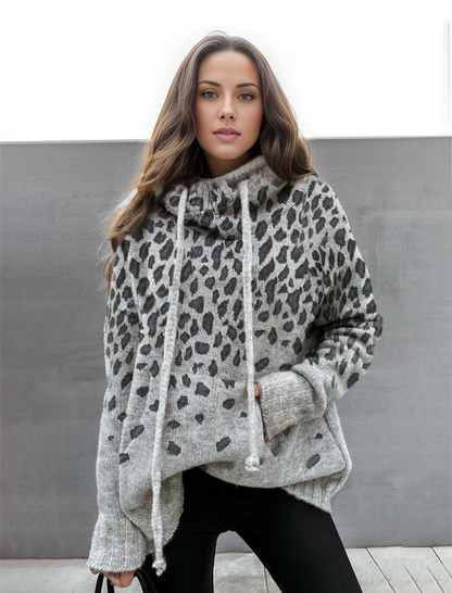 FallStil® - "Going Wild" Pullover mit Leopardenmuster