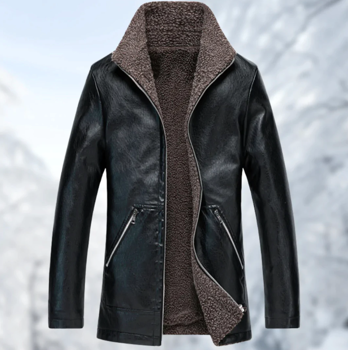 FLO - Die elegante und warme Lederjacke