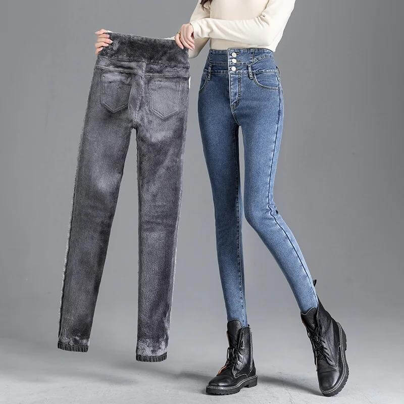 Cressida - CozyFit Fleece-Skinny-Jeans