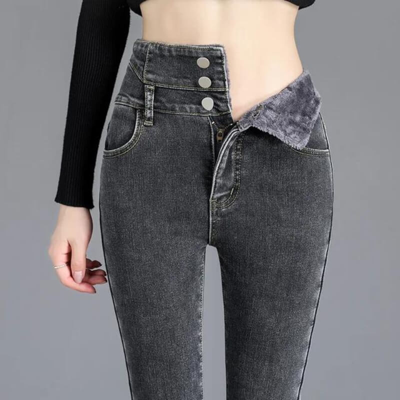 Cressida - CozyFit Fleece-Skinny-Jeans