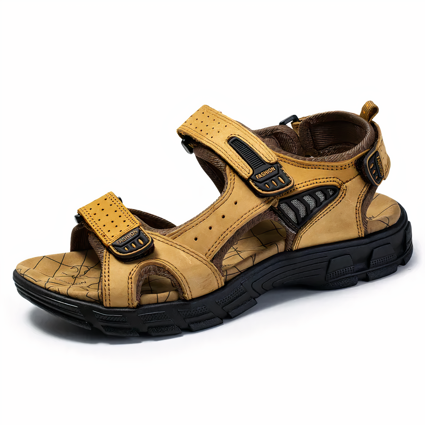 Schwarze Outdoor-Sandalen Komfort & Halt