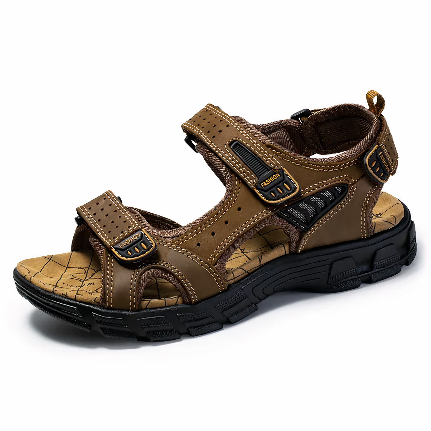 Schwarze Outdoor-Sandalen Komfort & Halt