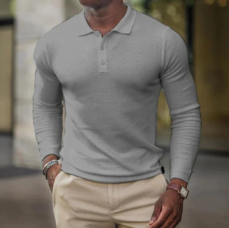 Mathis Lefèvre® | Casual Polohemd - Grau