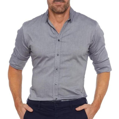 Brody - faltenfreies hemd mit verdecktem reibverschluss