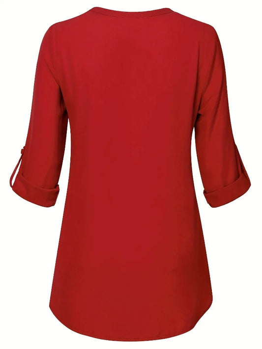 Klara - Rotes Eleganz Shirt