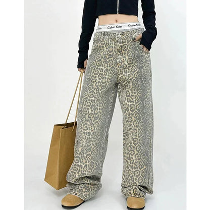 Gilda - Retro Leopardenmuster-Hose