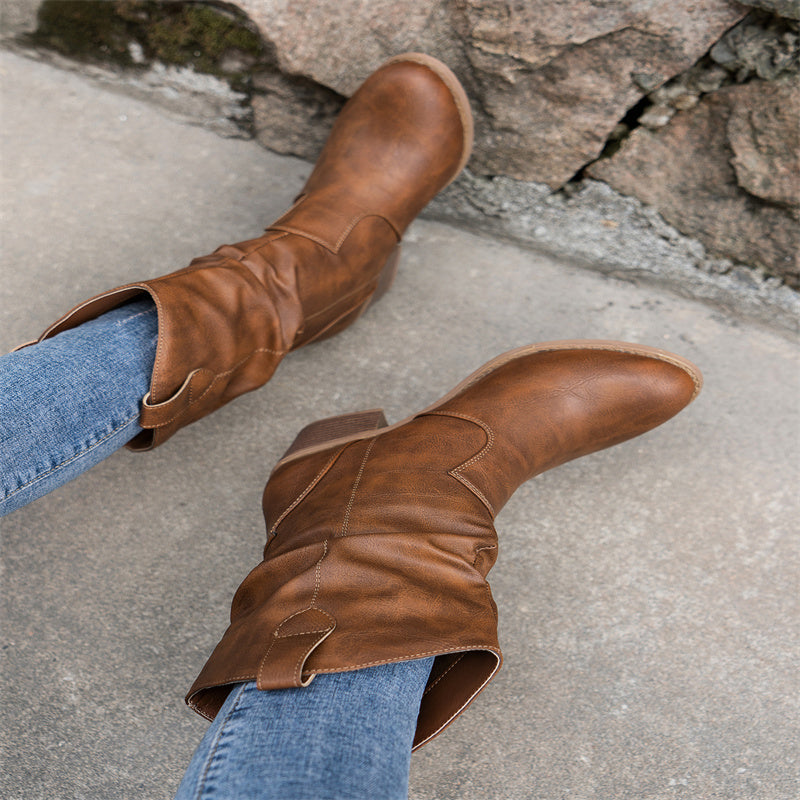 Millie - PU-Lederstiefel für Damen