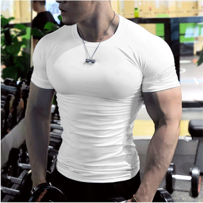 Luka's Herren Kurzarm Fitness T-Shirt für Sport und Training im Fitnessstudio