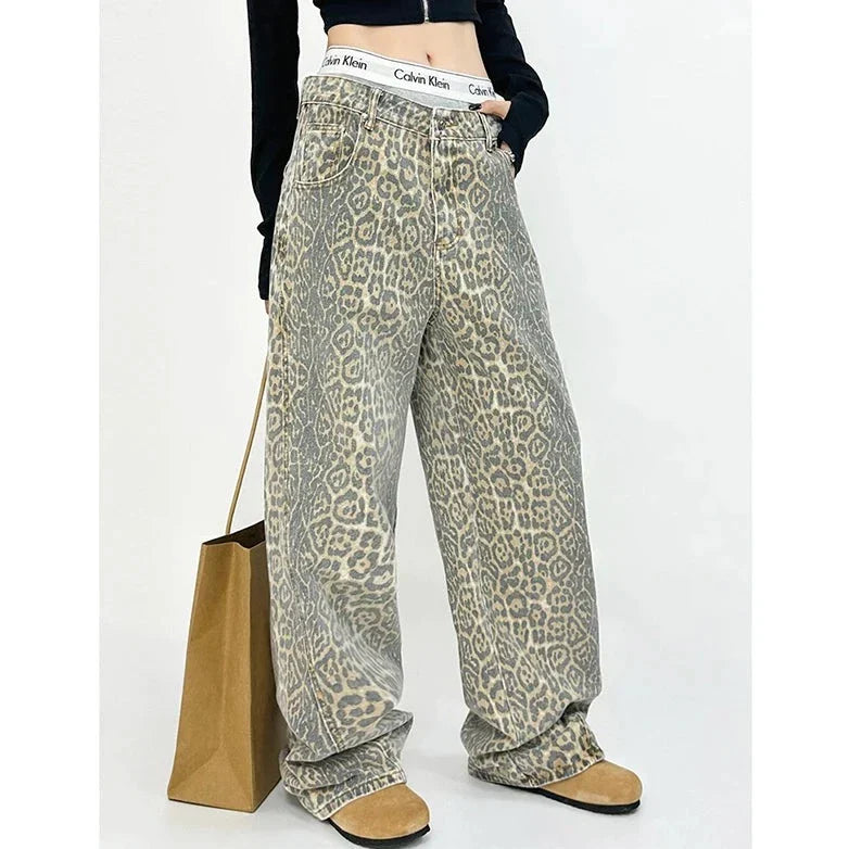 Gilda - Retro Leopardenmuster-Hose