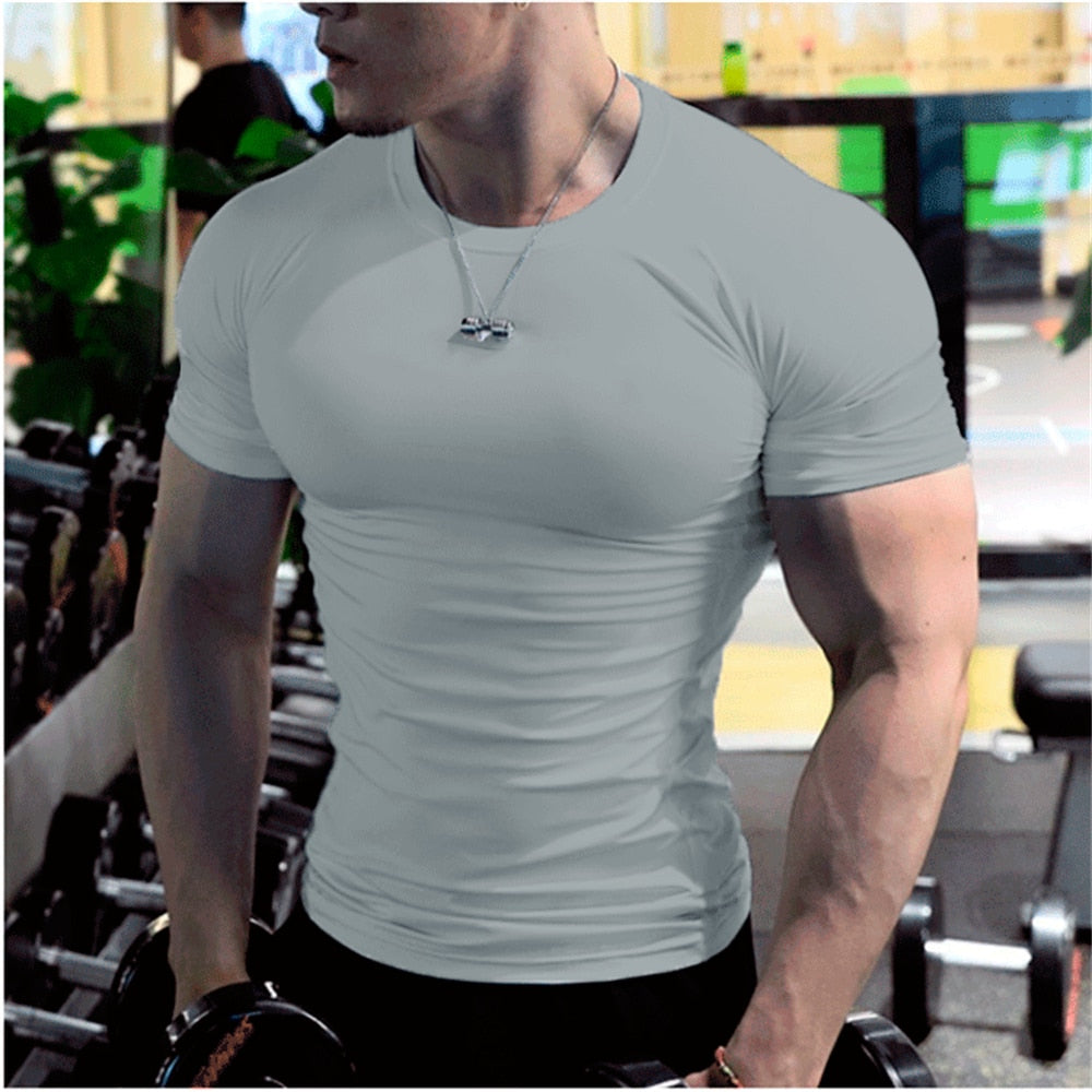 Luka's Herren Kurzarm Fitness T-Shirt für Sport und Training im Fitnessstudio