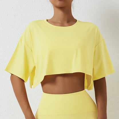 Mara - Schwarzes Crop-Top