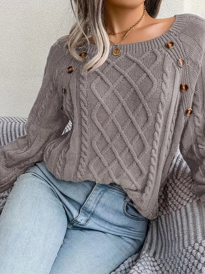 Acrylic Knit Comfort Pullover