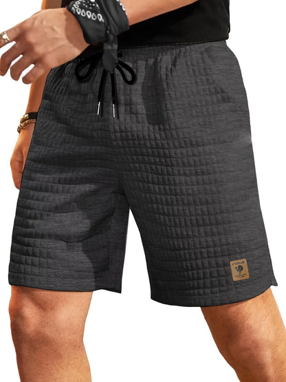 Weiße Waffelmuster-Shorts - Finn