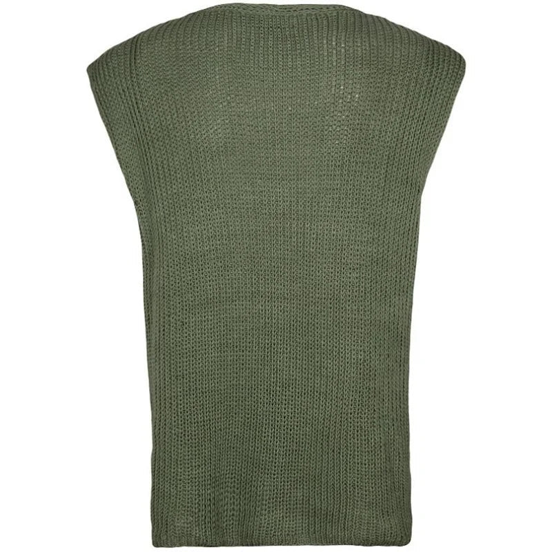 Abraham – ärmelloser strickpullover für herren