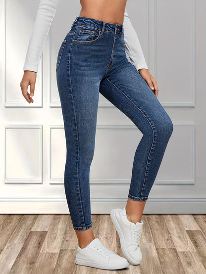 Dunkelblaue Skinny Jeans - Isabella