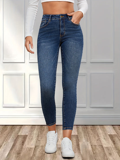 Dunkelblaue Skinny Jeans - Isabella