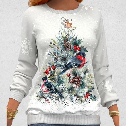 Pullover mit Weihnachtsbaummuster