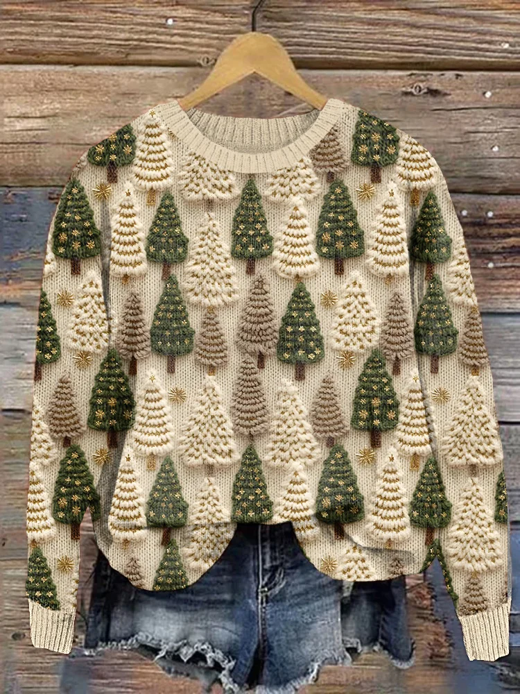 Kuscheliger Strickpulli für den Weihnachtsbaum