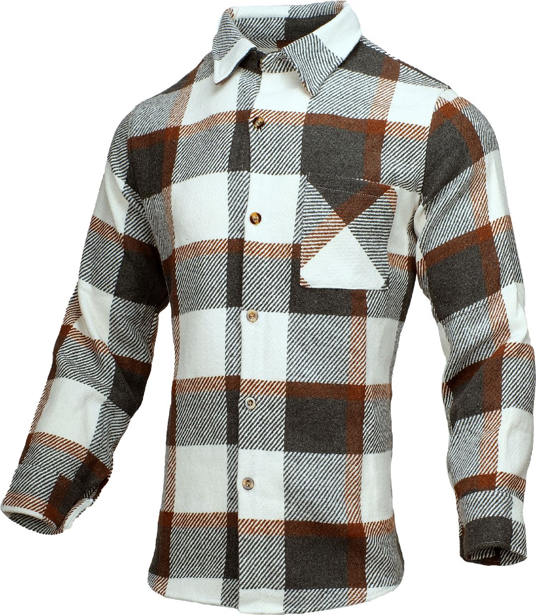 Victor - Herren Fashion Check Casual Langarm Jacke