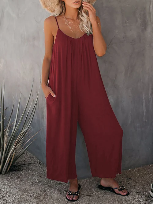 🔥Hot Sale 49% off 🔥Ultimate Flowy Jumpsuit with Pockets✨Buy 2 Extra 10% OFF